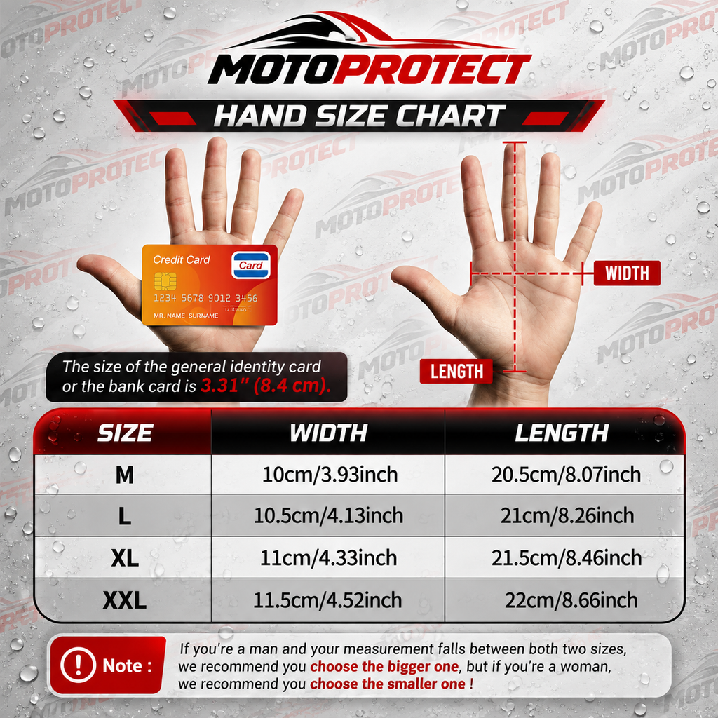 Guantes de Moto Piel Lisa – Protección en Nudillos para Entretiempo e Invierno